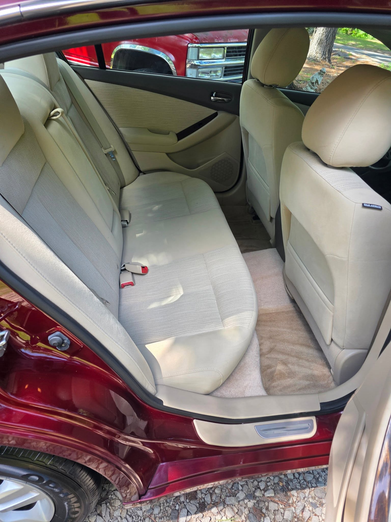 Cleaned sedan interior after a full detail